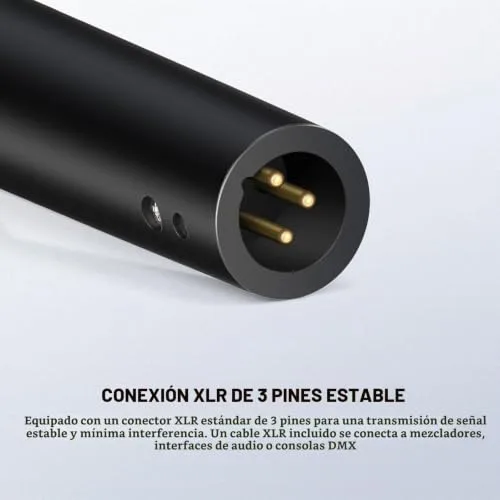 NEEWER ▫️ DM01 Microfone dinâmico cardioide com cabo XLR para canto, podcasts, jogos de PC, jogos, estúdio, voz e atuações ao vivo, impedância de 600 Ω ± 30%, gama de frequências de 100 Hz a 10 kHz 5