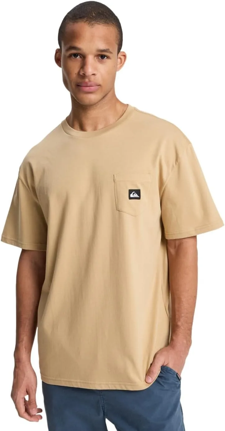 Quiksilver ▫️ Saltwater - T-shirt com bolso para homem