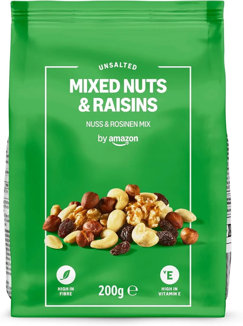 by Amazon ▫️ Da Amazon: Mistura de frutos secos e passas, 200 g