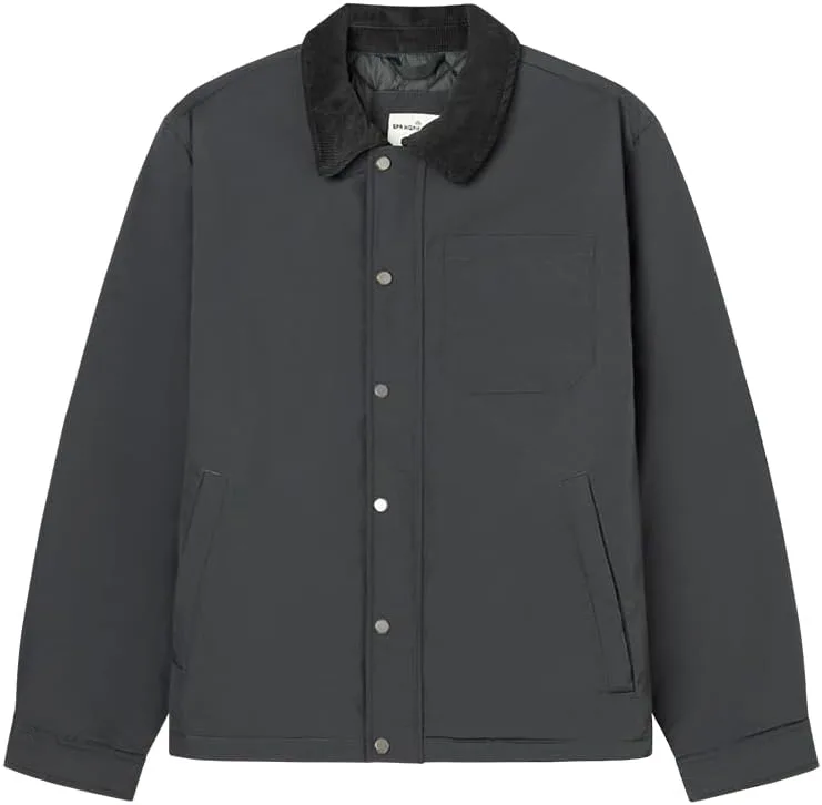 SPRINGFIELD ▫️ Puffed Jacket with Corduroy Casaco Puffed para homem, verde, L