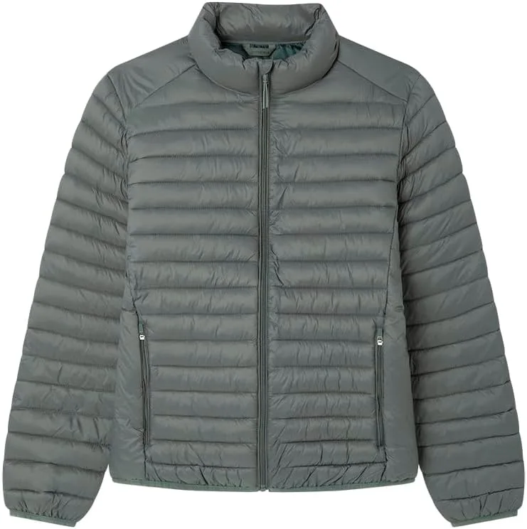 SPRINGFIELD ▫️ Light Puffa Funnel Jacket Resistente à água Casaco leve para homem