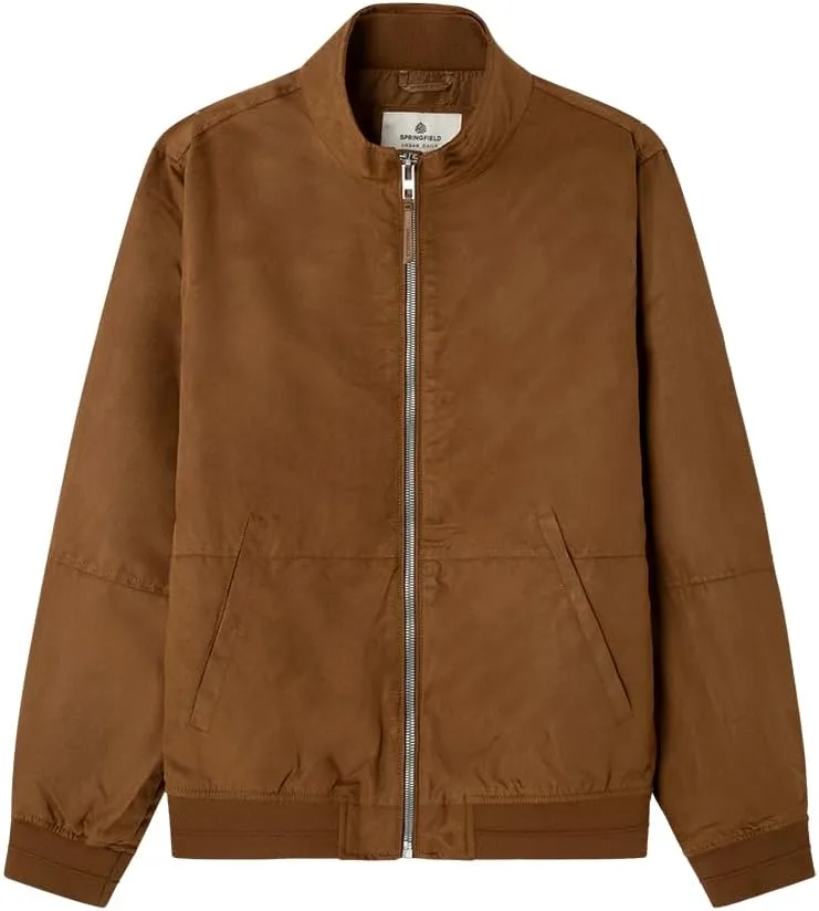 SPRINGFIELD ▫️ Casaco de camurça Puffet Casaco de camurça para homem