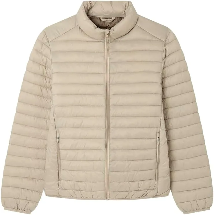 SPRINGFIELD ▫️ Light Puffa Funnel Jacket Resistente à água Casaco leve para homem