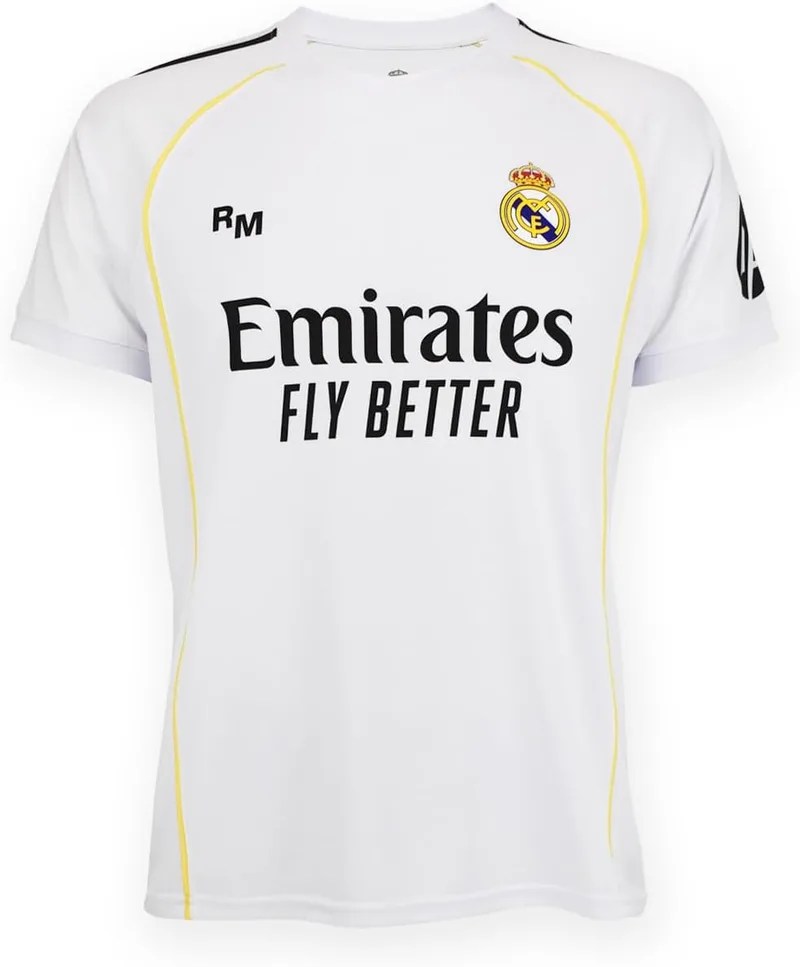 Real Madrid ▫️ Camisa Infantil - 1.º Equipamento 25-26 - Camisa unissexo para crianças