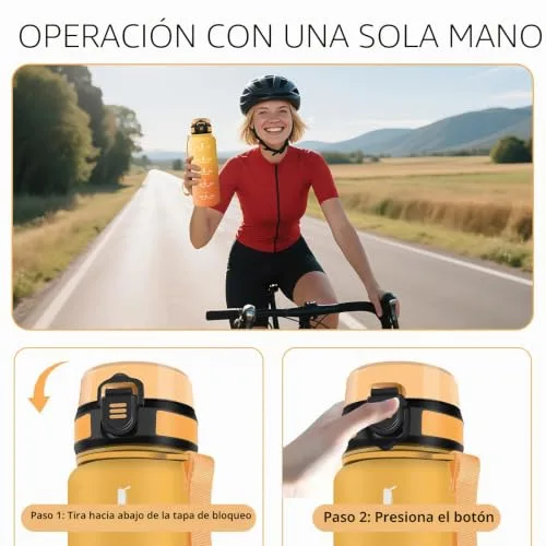 HoneyHolly ▫️ Garrafa de Água 1,5 L, Garrafa de Ginásio com Palhinha, Garrafa de Água, com Marcador de Tempo, Garrafa de Água Desportiva, À Prova de Fugas, Garrafa para a Escola, Caminhadas, Fitness 5