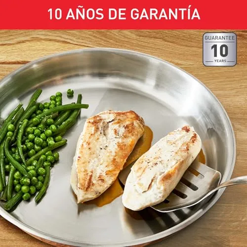 Tefal ▫️ Duetto On - Conjunto de 2 frigideiras, aço inoxidável, sem revestimento 6