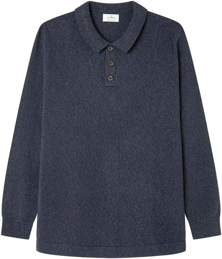 SPRINGFIELD ▫️ Camisola pólo Gg7 Polo Torzal Pullover para homem