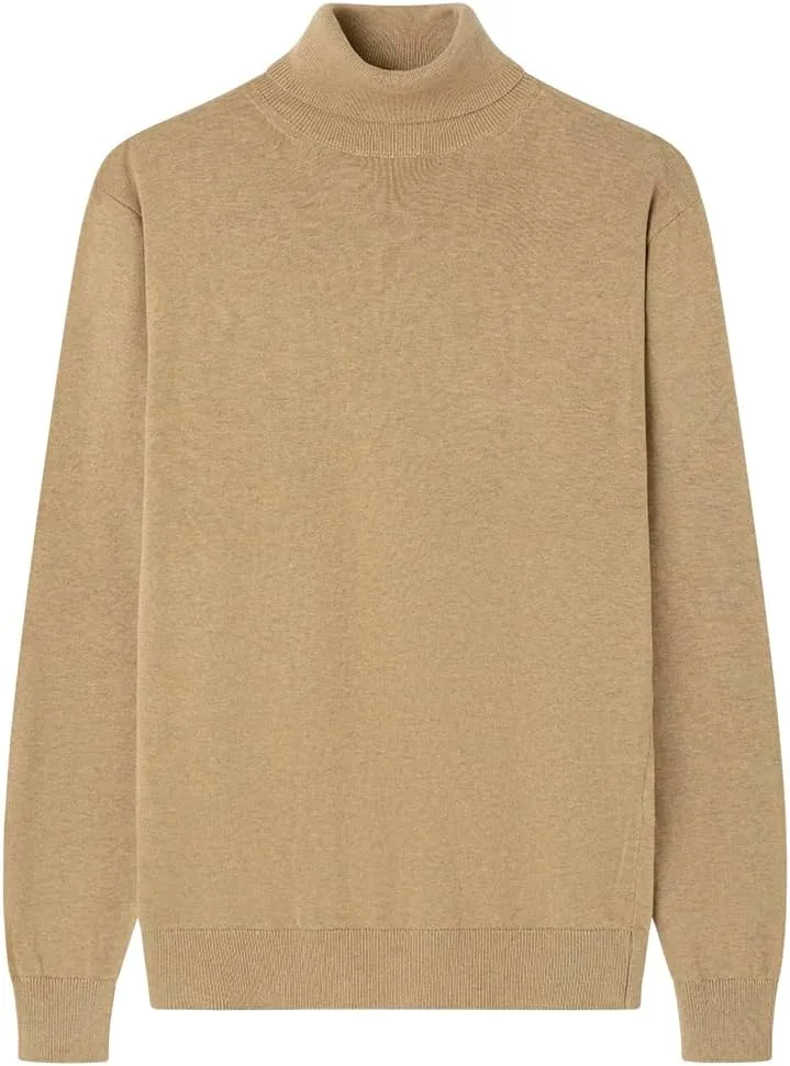 SPRINGFIELD ▫️ Gg12 Pulôver básico de malha com gola de tartaruga Pulôver básico para homem