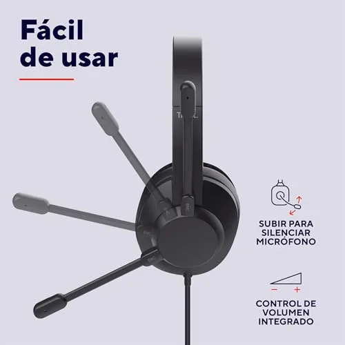 Trust ▫️ Ayda MAX Auscultadores com cabo USB, tipo over-ear, microfone ENC, pretos 5