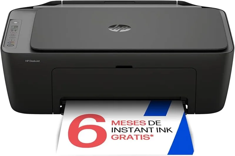 HP ▫️ DeskJet 2920, impressora multifunções a jato de tinta a cores, sem fios, com painel de controlo LCD, Wi-Fi de banda dupla, aplicação Smart, 6 meses de Instant Ink incluídos, preta