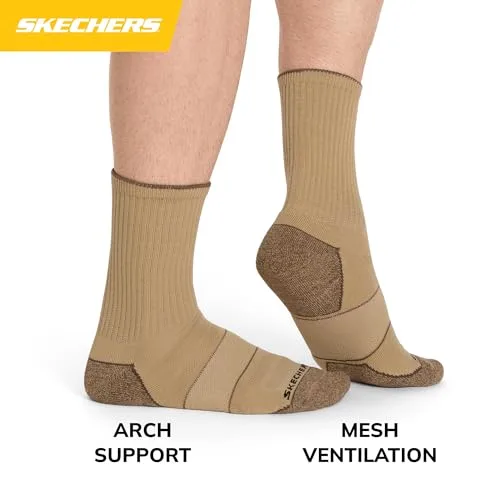Skechers ▫️ Conjunto de 3 pares de meias de golfe de corte baixo Performance, com controlo de odores e ventilação em malha, para homem 2