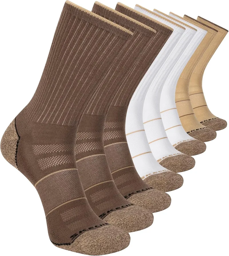 Skechers ▫️ Conjunto de 3 pares de meias de golfe de corte baixo Performance, com controlo de odores e ventilação em malha, para homem