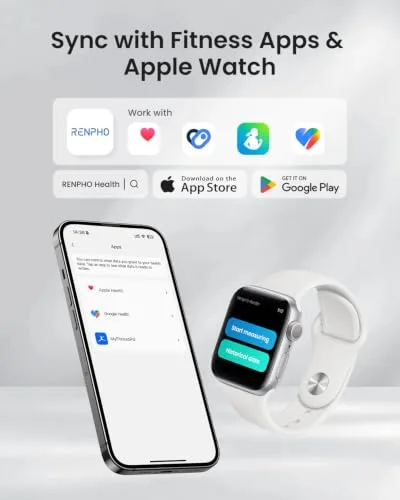 RENPHO ▫️ Balança Inteligente com Aplicação, 18 Parâmetros, Recarregável, Wi-Fi/Bluetooth 6