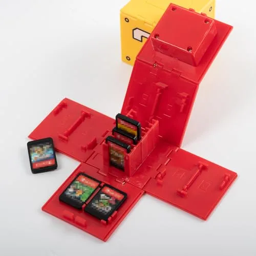 doepeBAE ▫️ Estojo para 16 jogos da Switch – Caixa compacta com botão de abertura rápida – Suporte portátil resistente a impactos para cartuchos (A3) 4
