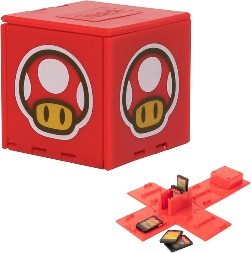 doepeBAE ▫️ Estojo para 16 jogos da Switch – Caixa compacta com botão de abertura rápida – Suporte portátil resistente a impactos para cartuchos (A3)