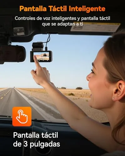 WOLFBOX ▫️ Câmara de bordo para automóvel, Starvis 2, Wi-Fi 5,8 GHz, cartão de 64 GB, GPS 6