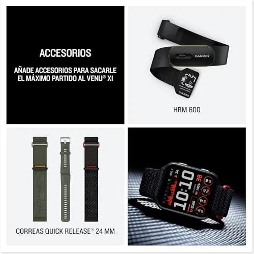 Garmin ▫️ Venu X1, relógio inteligente com GPS, verde 6