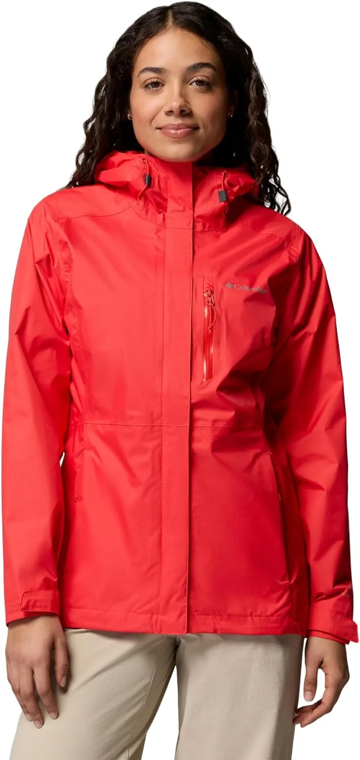Columbia ▫️ Casaco Pouring Adventure 3 Casaco de chuva impermeável para mulher (embalagem de 1)