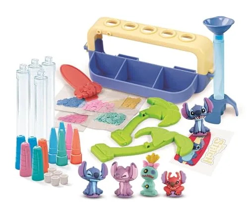 Clementoni ▫️ Idea - Laboratório de Canetas Disney Stitch - Kit Criativo com 5 canetas e mais de 25 acessórios, a partir dos 6 anos, desenvolvimento da criatividade e da motricidade fina, 28,9 x 5,4 x 24,9 cm, 18203 4