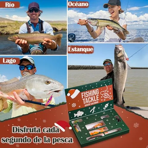 Lustkindheit ▫️ Calendário do Advento de Pesca 2026 para Homem com Ferramentas - 77 peças 2