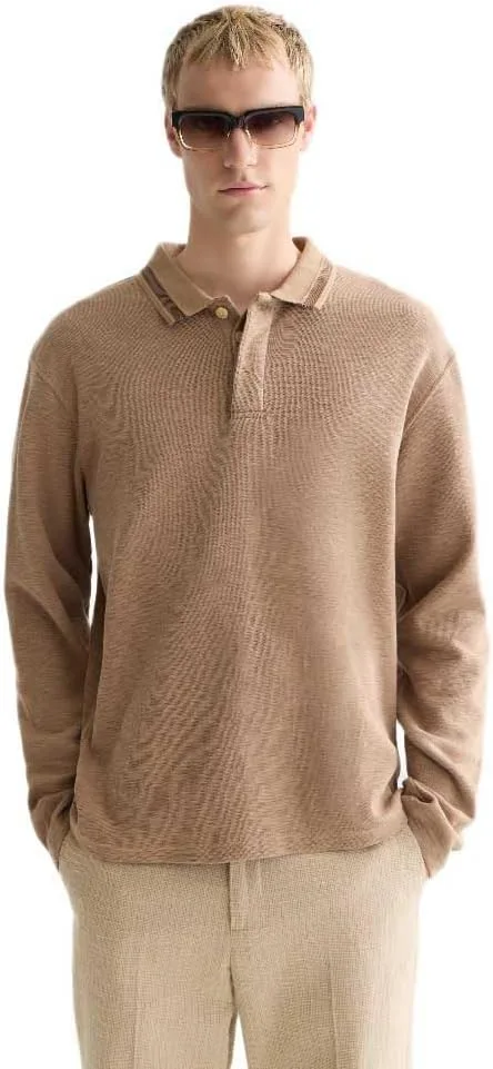 Scotch & Soda ▫️ Camisa polo masculina de corte descontraído com riscas