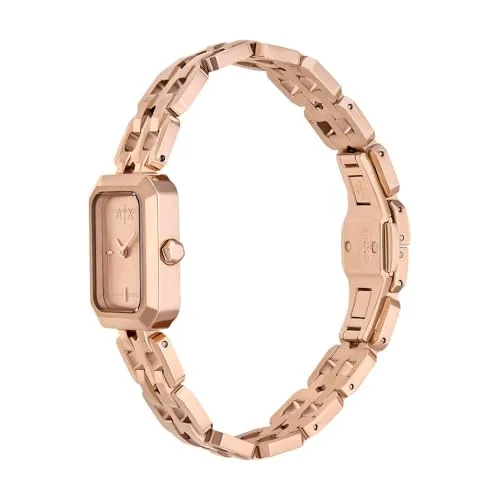 Armani Exchange ▫️ Relógio de senhora movimento de quartzo com dois ponteiros e caixa de 27 mm com bracelete em aço inoxidável 3