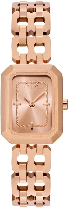 Armani Exchange ▫️ Relógio de senhora movimento de quartzo com dois ponteiros e caixa de 27 mm com bracelete em aço inoxidável
