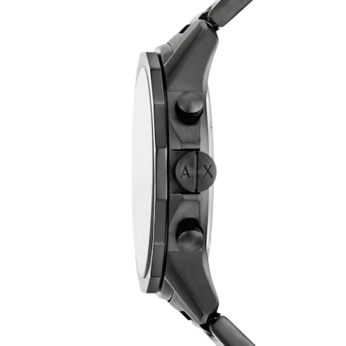 Armani Exchange ▫️ Relógio para homem, movimento cronógrafo de quartzo e caixa de 44 mm com bracelete em aço inoxidável 3