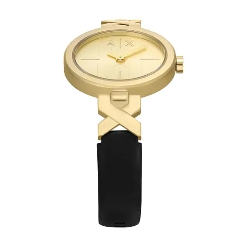 Armani Exchange ▫️ Relógio para mulher, movimento de quartzo com dois ponteiros e caixa de 32 mm com bracelete em aço inoxidável 5