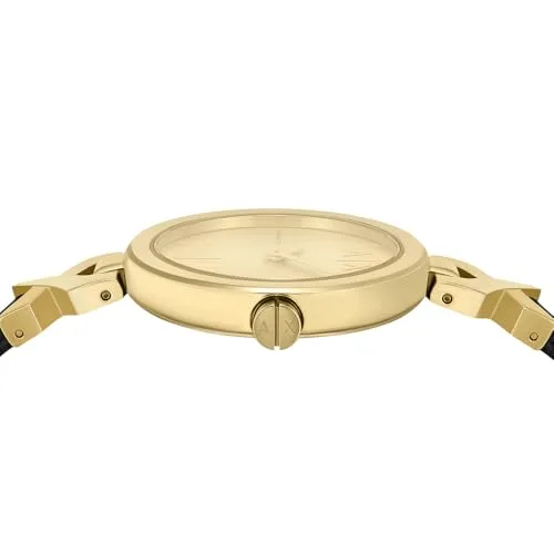 Armani Exchange ▫️ Relógio para mulher, movimento de quartzo com dois ponteiros e caixa de 32 mm com bracelete em aço inoxidável 6