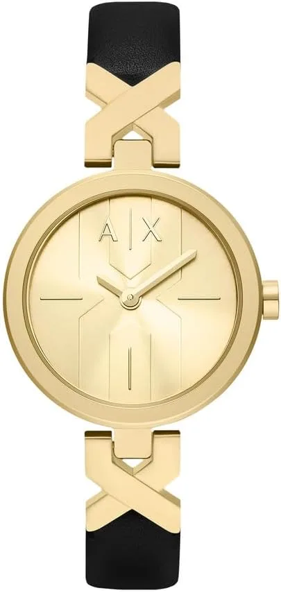 Armani Exchange ▫️ Relógio para mulher, movimento de quartzo com dois ponteiros e caixa de 32 mm com bracelete em aço inoxidável