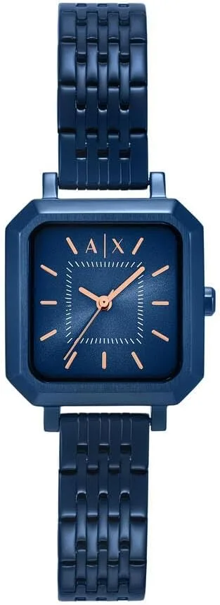 Armani Exchange ▫️ Relógio de senhora movimento de quartzo com três ponteiros e caixa de 27 mm com bracelete em aço inoxidável
