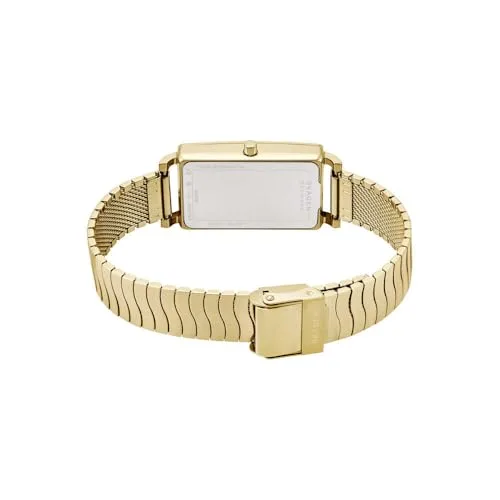 Skagen ▫️ Relógio Hagen para mulher, movimento de quartzo de três ponteiros com bracelete em aço inoxidável ou couro 6