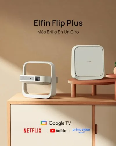 XGIMI ▫️ Projetor portátil Elfin Flip Plus, 500 lúmenes ISO, rotação de 150° 2