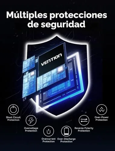 VENTION ▫️ Mini Power Bank de 45 W e 20 000 mAh com cabo USB-C integrado, carregador rápido PD/PPS, baterias externas para telemóveis com ecrã LED para iPhone 16/15/14, Galaxy S25/S24, iPad e computador 6