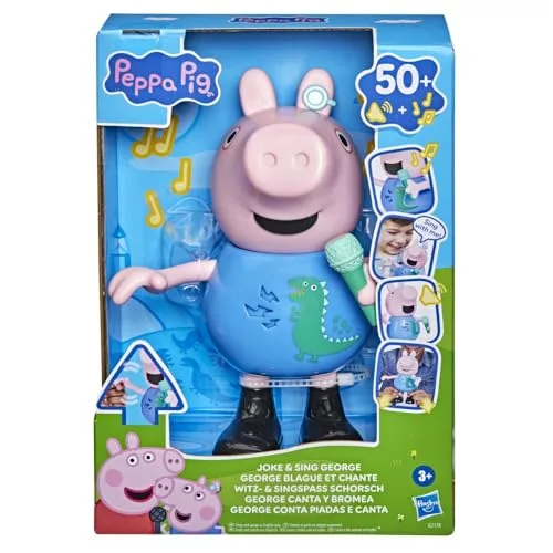 Peppa Pig ▫️ o George canta e faz piadas, boneco de 20 cm, brinquedo musical com mais de 50 sons e canções, brinquedos pré-escolares para meninas e meninos a partir dos 3 anos – Versão em espanhol 2