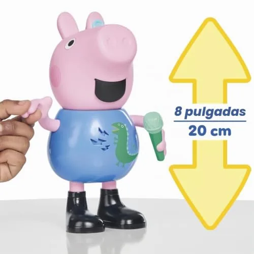 Peppa Pig ▫️ o George canta e faz piadas, boneco de 20 cm, brinquedo musical com mais de 50 sons e canções, brinquedos pré-escolares para meninas e meninos a partir dos 3 anos – Versão em espanhol 7