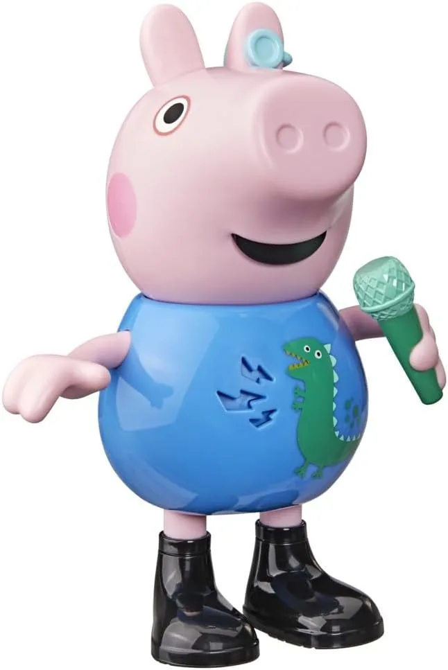 Peppa Pig ▫️ o George canta e faz piadas, boneco de 20 cm, brinquedo musical com mais de 50 sons e canções, brinquedos pré-escolares para meninas e meninos a partir dos 3 anos – Versão em espanhol