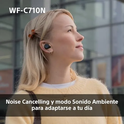 Sony ▫️ Auriculares sem fios WF-C710N com cancelamento de ruído, brancos 3