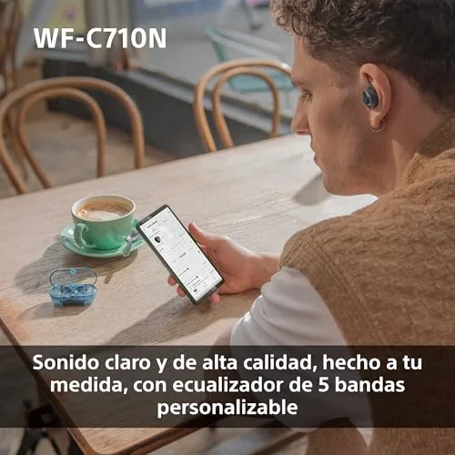 Sony ▫️ Auriculares sem fios WF-C710N com cancelamento de ruído, brancos 4