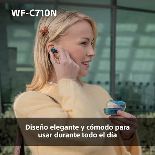 Sony ▫️ Auriculares sem fios WF-C710N com cancelamento de ruído, brancos 5