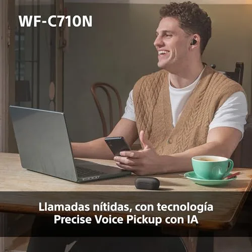 Sony ▫️ Auriculares sem fios WF-C710N com cancelamento de ruído, brancos 7