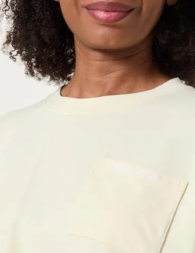 Calvin Klein ▫️ Camisola de dormir feminina com logótipo, manga comprida e corte curto Lv00qs7516 2
