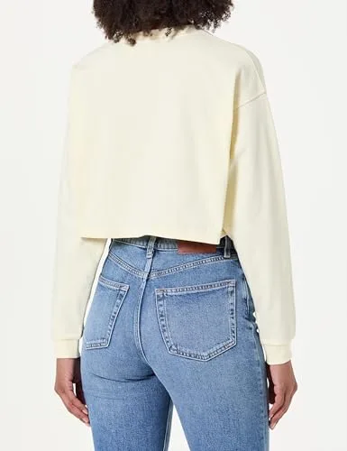 Calvin Klein ▫️ Camisola de dormir feminina com logótipo, manga comprida e corte curto Lv00qs7516 3