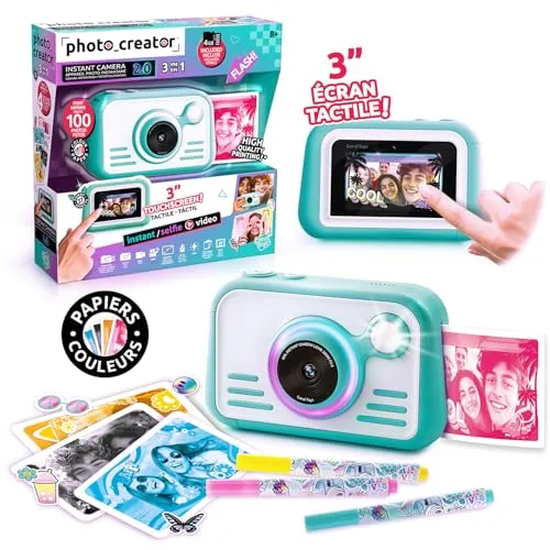 Canal Toys ▫️ Creator - Câmara Instantânea 2.0 e 100 Folhas de Papel Fotográfico 3