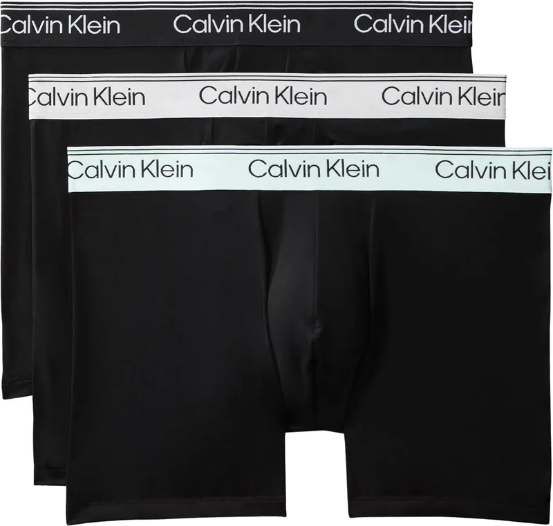 Calvin Klein ▫️ Boxer Brief, embalagem de 3 unidades, Lv00nb4410, Roupa interior masculina