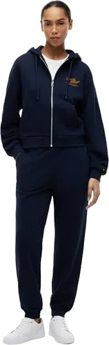 Tommy Hilfiger ▫️ Mdrn Script Zip Terry Hoodie Ww0ww47845 Camisola com capuz e fecho de correr para mulher 5