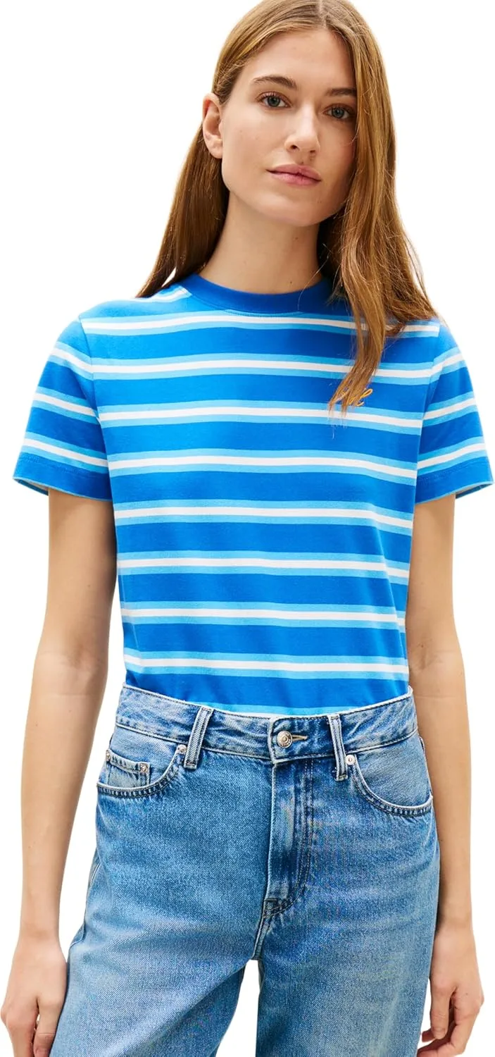 Tommy Hilfiger ▫️ TH Script Reg C-nk SS tee Ww0ww47809 Camiseta de manga curta para mulher