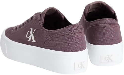 Calvin Klein ▫️ Ténis com sola vulcanizada para mulher, Flatform, cano baixo 3