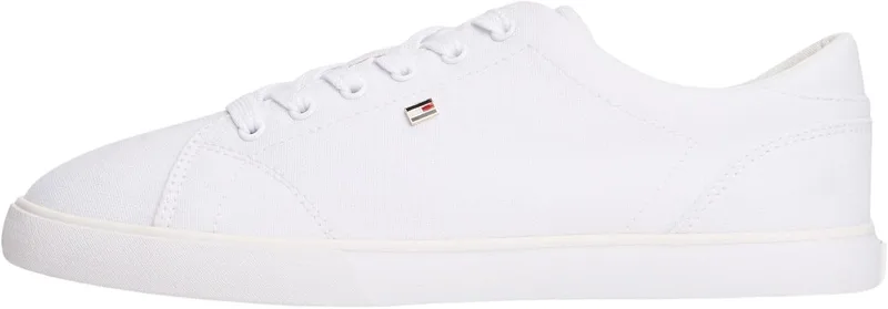 Tommy Hilfiger ▫️ TH Low Profile Vulc Canvas Fw0fw09102 Parte superior baixa - Mulher